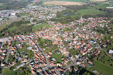 Gundershoffen in the state Bas-Rhin, France seen from above