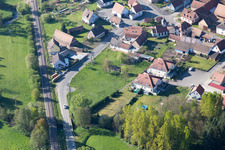Aerial photograpy of Uttenhoffen in the state Bas-Rhin, France