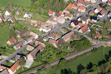 Drone recording of Uttenhoffen in the state Bas-Rhin, France