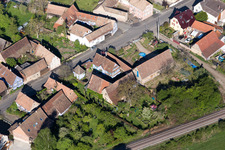 Uttenhoffen in the state Bas-Rhin, France from a drone