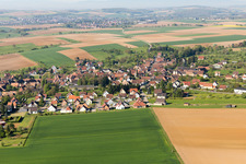 Uttenhoffen in the state Bas-Rhin, France from above