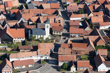 Aerial photograpy of Engwiller in the state Bas-Rhin, France