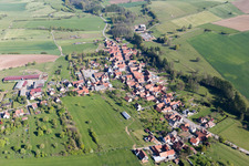 Oblique view of Mulhausen in the state Bas-Rhin, France