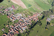 Bischholtz in the state Bas-Rhin, France seen from above