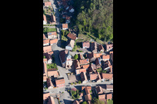 Bird's eye view of Offwiller in the state Bas-Rhin, France