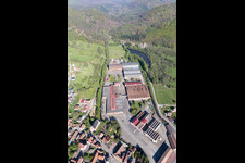 Zinswiller in the state Bas-Rhin, France viewn from the air