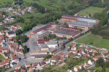 Aerial view of Zinswiller in the state Bas-Rhin, France
