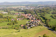 Drone image of Uttenhoffen in the state Bas-Rhin, France
