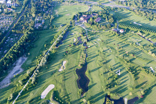 Aerial view of District Beiertheim-Bulach in Karlsruhe in the state Baden-Wuerttemberg, Germany
