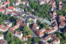 Montessori School Bamberg and St. James's Collegiate Church in Bamberg in the state Bavaria, Germany