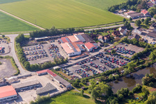 Car dealership building Auto Englert in Wonfurt in the state Bavaria, Germany