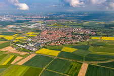 Aerial photograpy of From the southeast in Gochsheim in the state Bavaria, Germany