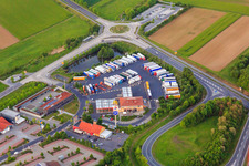 Euro Rastpark Werneck at junction Werneck of the A70 with Hotel Autohof Werneck and traffic police station Schweinfurt-Werneck in the district Schnackenwerth in Werneck in the state Bavaria, Germany