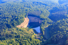 Old quarry and quarry lake Schonungen in the district Löffelsterz in Schonungen in the state Bavaria, Germany