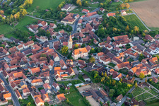 Church building in the village of in the district Ruegheim in Hofheim in Unterfranken in the state Bavaria, Germany
