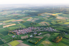 Aerial photograpy of District Mechenried in Riedbach in the state Bavaria, Germany