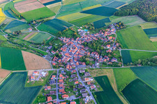 Village view from the north in the district Kleinmünster in Riedbach in the state Bavaria, Germany