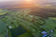 Grounds of the Golf course at of Golfclubs Schweinfurt e.V. in the district Loeffelsterz in Schonungen in the state Bavaria, Germany