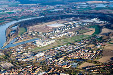 Tank farm in Speyer in the state Rhineland-Palatinate, Germany