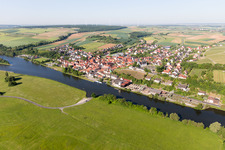 Aerial photograpy of Wipfeld in the state Bavaria, Germany