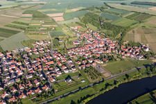 Village on the river bank areas of the Main river in Stammheim in the state Bavaria, Germany