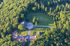 Farmstead in the forest in Abtswind in the state Bavaria, Germany