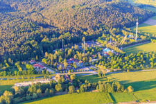 Aerial view of Leisure Land Geiselwind in Geiselwind in the state Bavaria, Germany