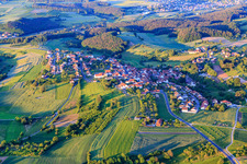 Village view from the west in the district Dankenfeld in Oberaurach in the state Bavaria, Germany