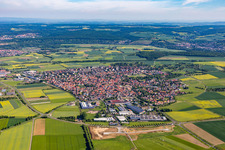 Oblique view of Gochsheim in the state Bavaria, Germany
