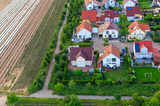 Lower Rappenfeld in the district Mörlheim in Landau in der Pfalz in the state Rhineland-Palatinate, Germany out of the air