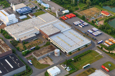 Aerial photograpy of K2 Packaging GmbH & Co. KG in Offenbach an der Queich in the state Rhineland-Palatinate, Germany