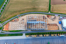 Construction site for the new Südpfalzwerkstatt in Offenbach an der Queich in the state Rhineland-Palatinate, Germany