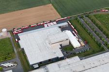 Aerial view of Tricor in Offenbach an der Queich in the state Rhineland-Palatinate, Germany