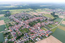 Ottersheim bei Landau in the state Rhineland-Palatinate, Germany viewn from the air
