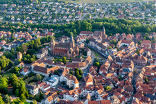 Church building of the cathedral of Abbey Sts Peter ond Paul in Wissembourg in Grand Est, France