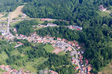 Oblique view of Rott in the state Bas-Rhin, France