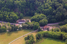 Aerial photograpy of Place of the first European unification in the district Sankt Germanshof in Bobenthal in the state Rhineland-Palatinate, Germany