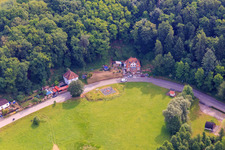 Oblique view of Place of the first European unification in the district Sankt Germanshof in Bobenthal in the state Rhineland-Palatinate, Germany