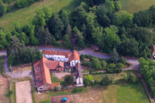 Aerial view of Country Inn St. Germanshof in the district Sankt Germanshof in Bobenthal in the state Rhineland-Palatinate, Germany