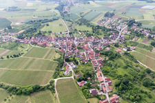 Rott in the state Bas-Rhin, France from above