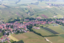 Oblique view of Steinseltz in the state Bas-Rhin, France