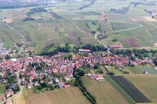 Drone image of Steinseltz in the state Bas-Rhin, France