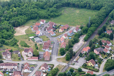 Bird's eye view of Riedseltz in the state Bas-Rhin, France