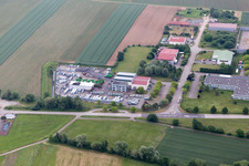 Drone recording of Niederlauterbach in the state Bas-Rhin, France