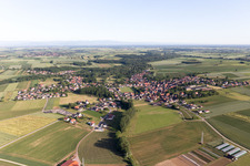 Drone recording of Riedseltz in the state Bas-Rhin, France