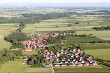 Oblique view of Ingolsheim in the state Bas-Rhin, France