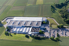 Aerial photograpy of Merkwiller-Pechelbronn in the state Bas-Rhin, France