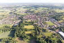 Aerial photograpy of Wœrth in the state Bas-Rhin, France