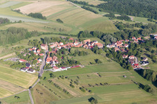 Drone image of Gundershoffen in the state Bas-Rhin, France