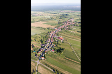 Forstheim in the state Bas-Rhin, France from the plane